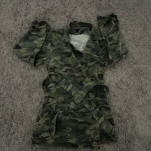 I.JOAH Green Camo light weight Jacket